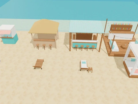 Beach Resort Kit - 93 Low-Poly Models 3D Model