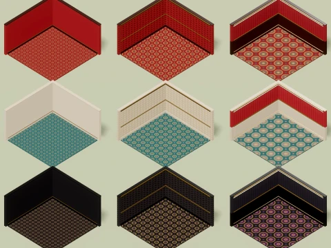 Hotel Builder - Complete - 1237 Low-Poly Models 3D Model