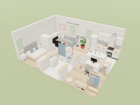 Scandi Home Kit - 111 Low-Poly Models 3D Model