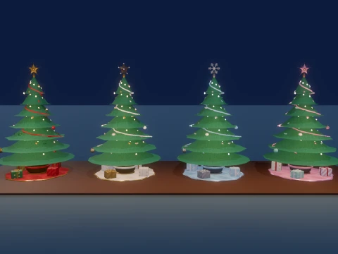 Grand Christmas - Interior Characters - 318 Low-Poly Models 3D Model