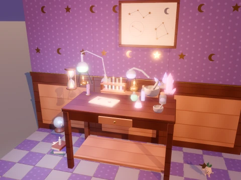 Witch Shop - Potions Ingredients - 337 Low-Poly Models 3D Model