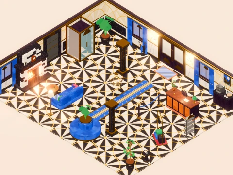 City Hotel - Complete - 731 Low-Poly Models 3D Model