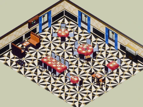 City Hotel - Complete - 731 Low-Poly Models 3D Model