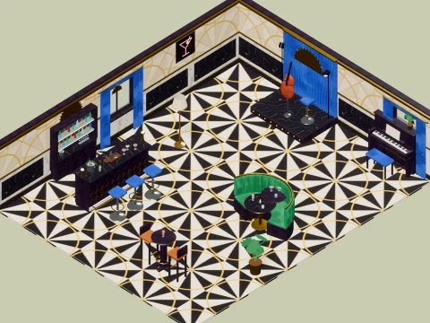 City Hotel - Complete - 731 Low-Poly Models 3D Model