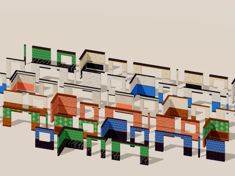 City Hotel - Complete - 731 Low-Poly Models 3D Model
