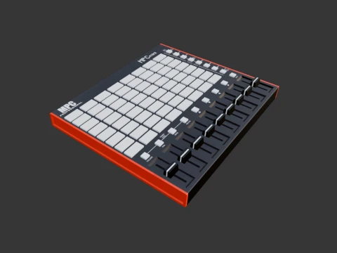 Midi Controller 3D Model