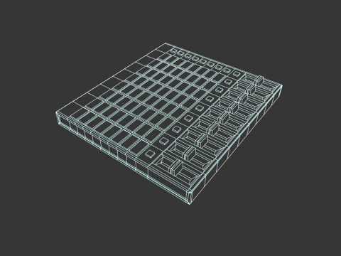 Midi Controller 3D Model