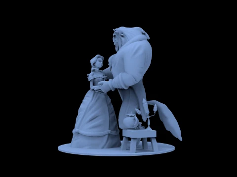 Beauty and the Beast 3D Model