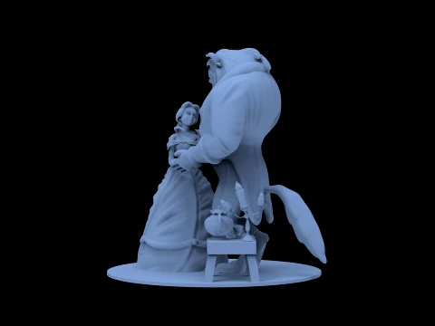 Beauty and the Beast 3D Model