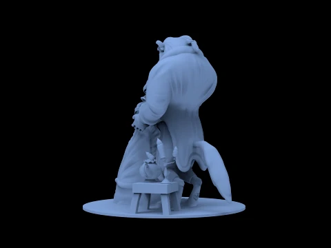 Beauty and the Beast 3D Model