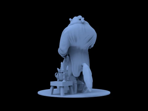 Beauty and the Beast 3D Model
