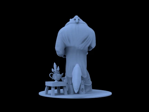 Beauty and the Beast 3D Model