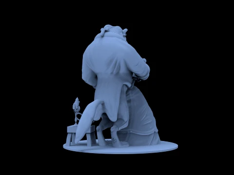Beauty and the Beast 3D Model