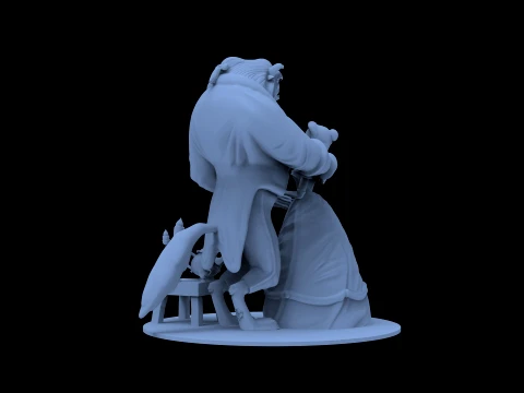 Beauty and the Beast 3D Model