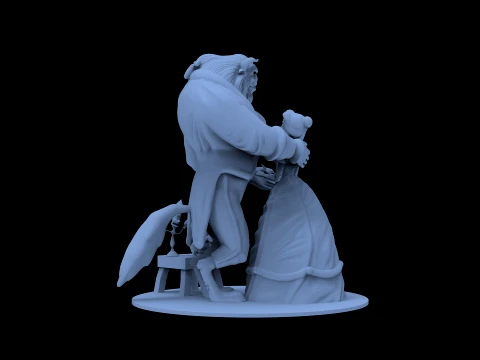 Beauty and the Beast 3D Model