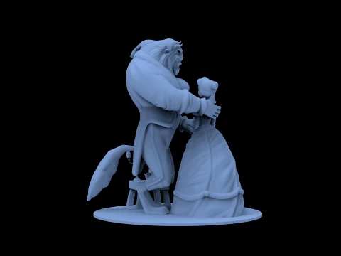 Beauty and the Beast 3D Model