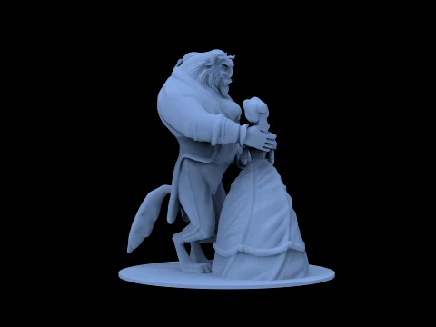 Beauty and the Beast 3D Model