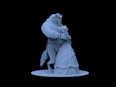 Beauty and the Beast 3D Model