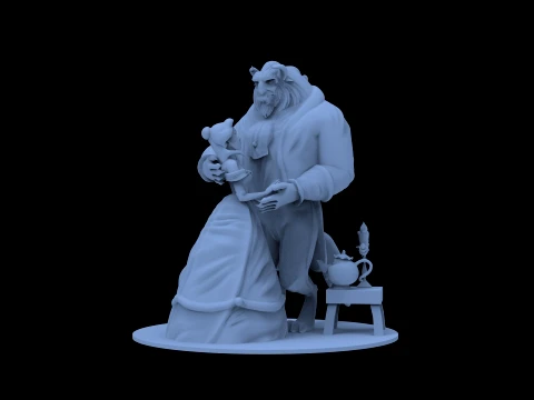 Beauty and the Beast 3D Model