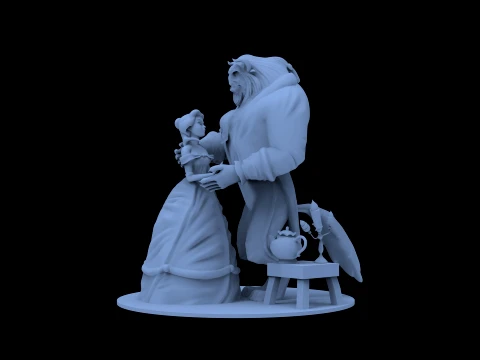 Beauty and the Beast 3D Model