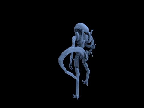 ALIEN READY TO 3D PRINT 3D Model