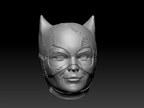 Catwoman Bust 3D Print 3D Model