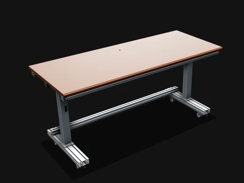 Biurko z regulacją wysokości Model 3D