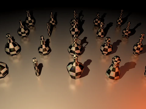 Low Poly Med Poly Potion Bottles Pack - RPG Fantasy Props 3D Model