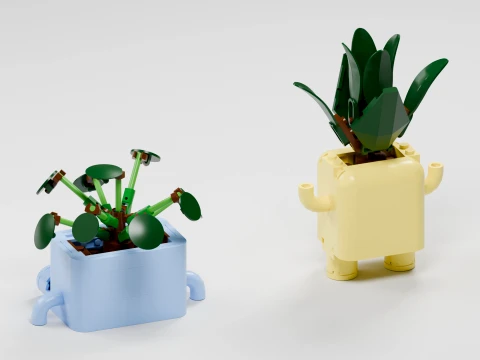 LEGO Botanicals Happy Plants 10349 3D Model