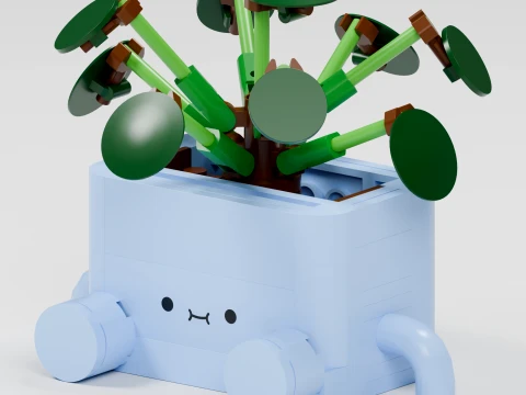 LEGO Botanicals Happy Plants 10349 3D Model