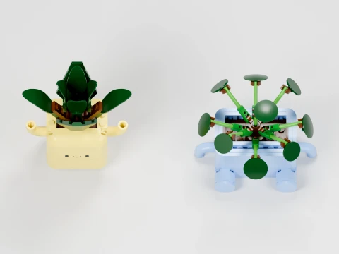 LEGO Botanicals Happy Plants 10349 3D Model