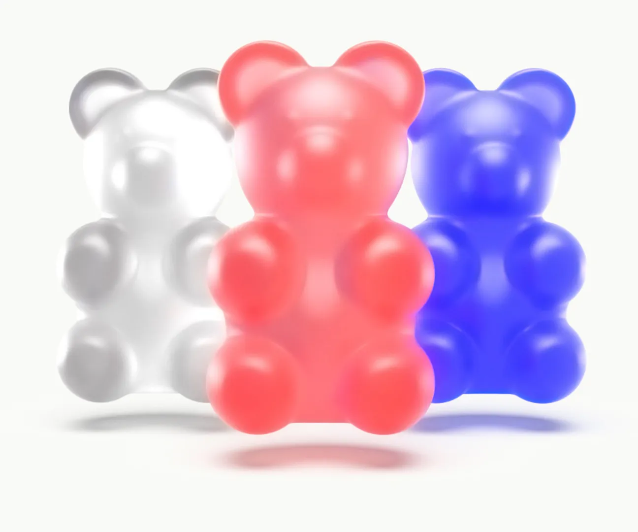 Gummy Bear 3D Model .c4d .max .obj .3ds .fbx .stl .blend 