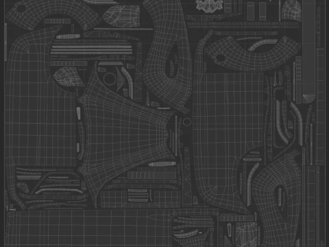 Retro Hearse Car - Game Ready 3D Model