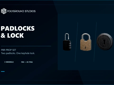Padlocks Lock 3D Model