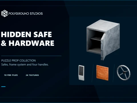 Hidden Safe and Hardware 3D Model